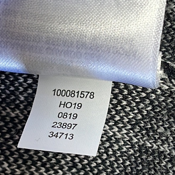 Charter Club Black Women’s Plaid Cardigan Sweater Faux Pearl Buttons Size L - Picture 12 of 15